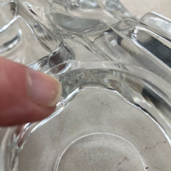 Antique Paragon Glass Inkwell & Pen Holder Manganese Glass Patent June 3, 1913 - Picture 8 of 9